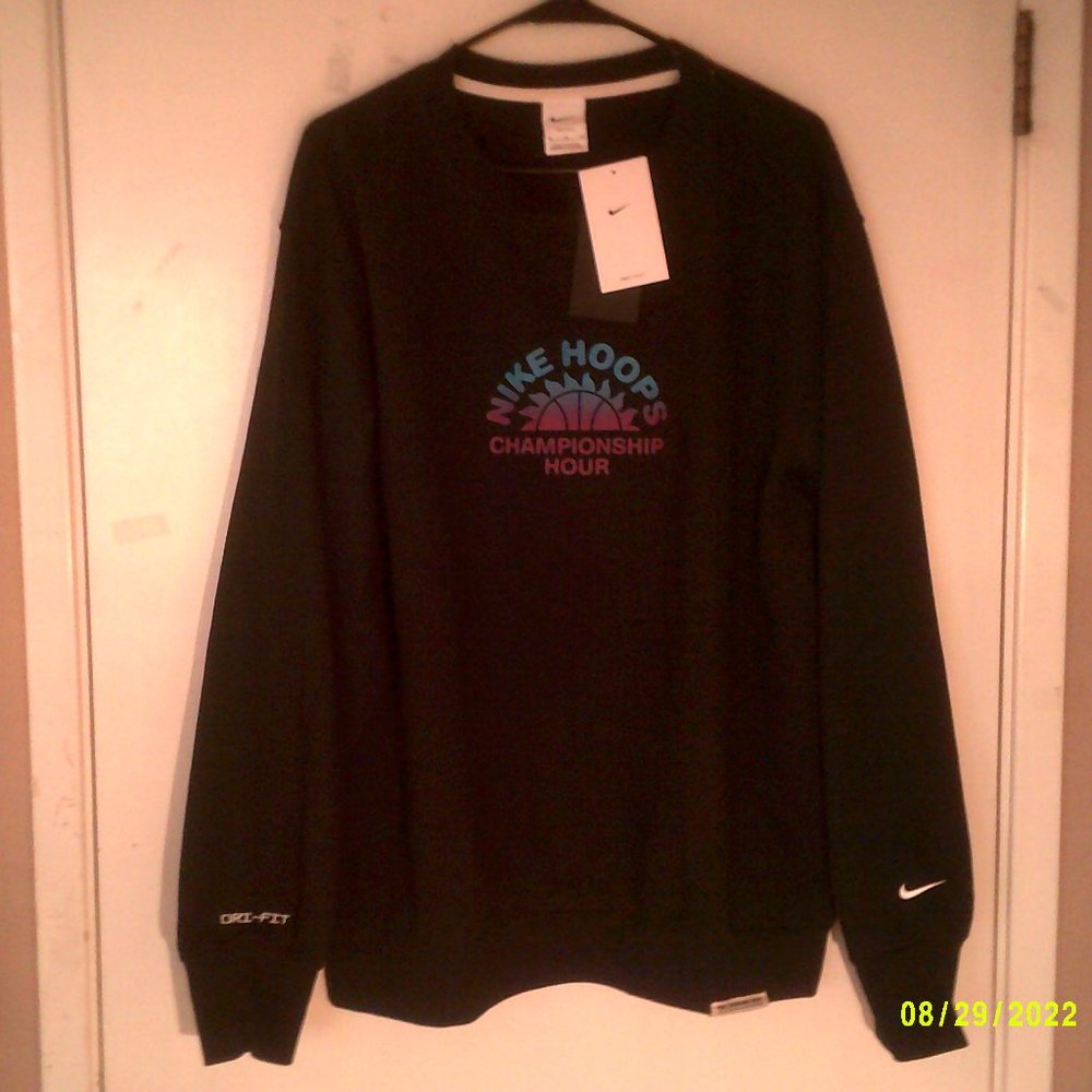 NEW NIKE DRI-FIT SPORTSWEAR "Standard Issue Hoops LS" MEN'S SWEATSHIRT XL - Picture 9 of 9